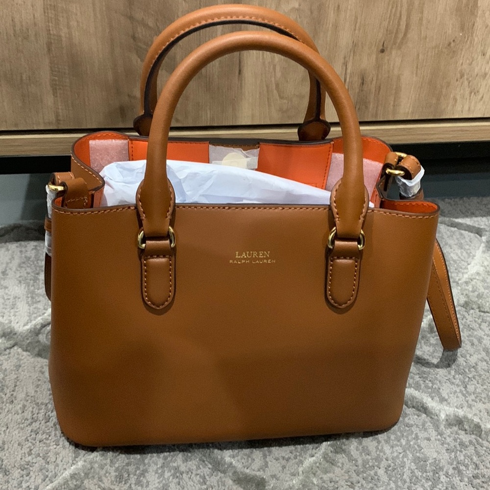Lauren Ralph Lauren tan Handbag.